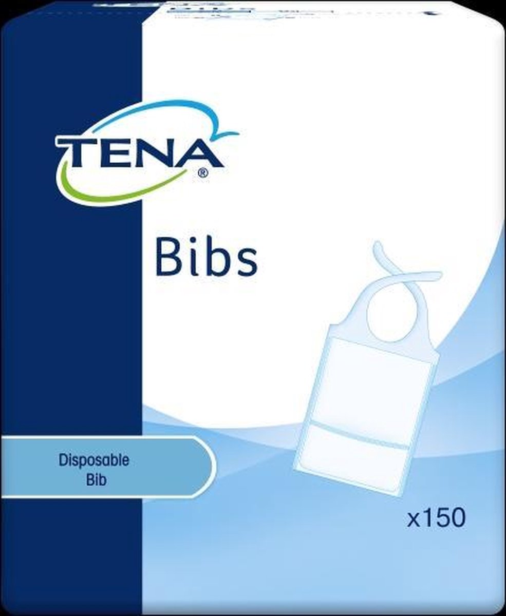 TENA Bib Lätzchen M 1×150 Stück, Größe 37x46cm