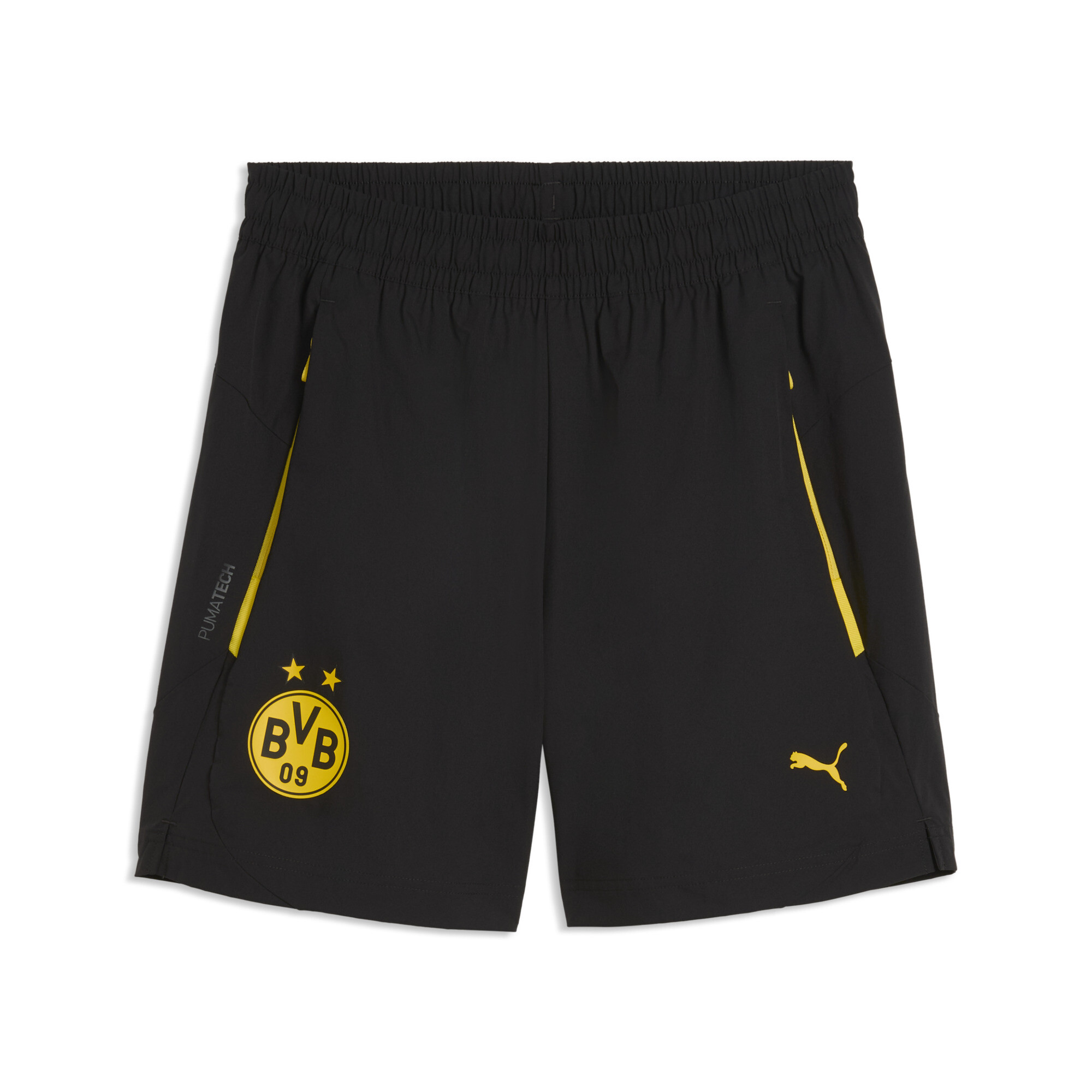 Borussia Dortmund PUMATECH Relaxed Gewebte Shorts Herren, Accessoires, Schwarz, L