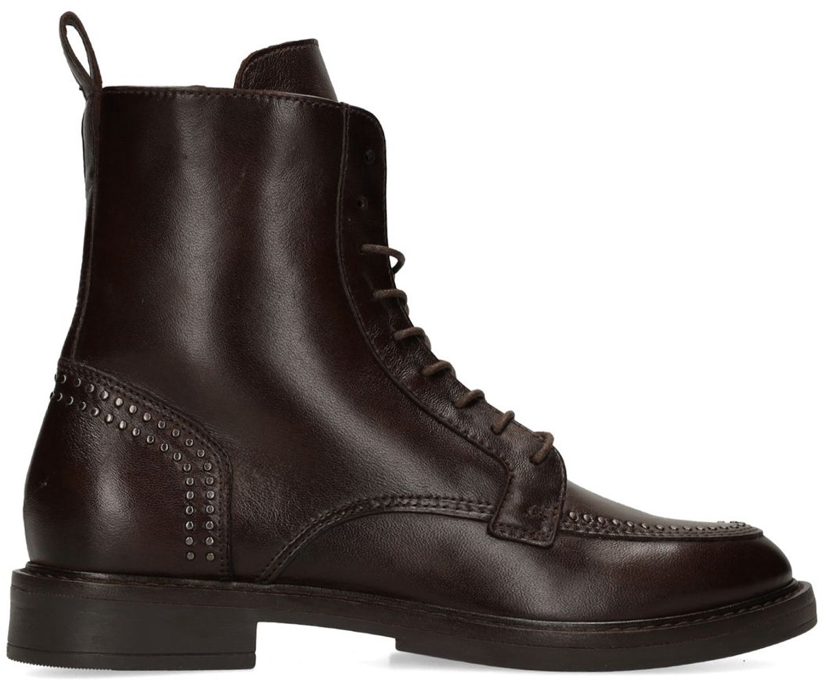 Braune Lederschnürboots