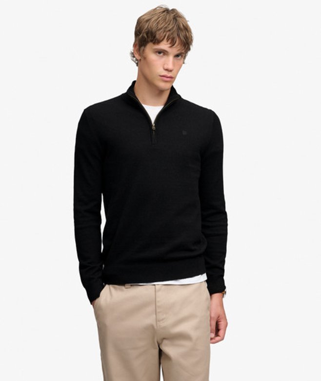 Superdry Herren Vintage Logo Kapuzenpullover mit Stickerei Black - Größe: Xxl