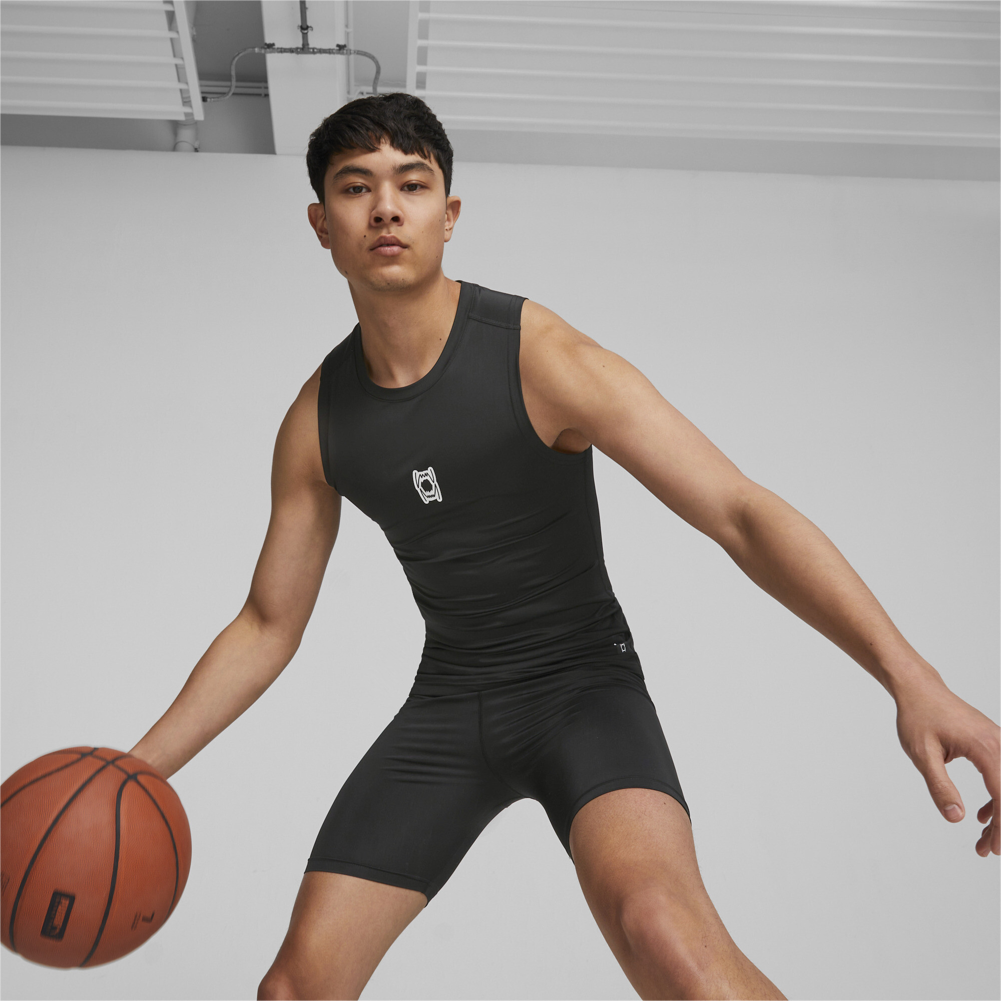 PUMA Hoops Team ärmelloses Basketball-Oberteil Männer, Kleidung, Schwarz, S