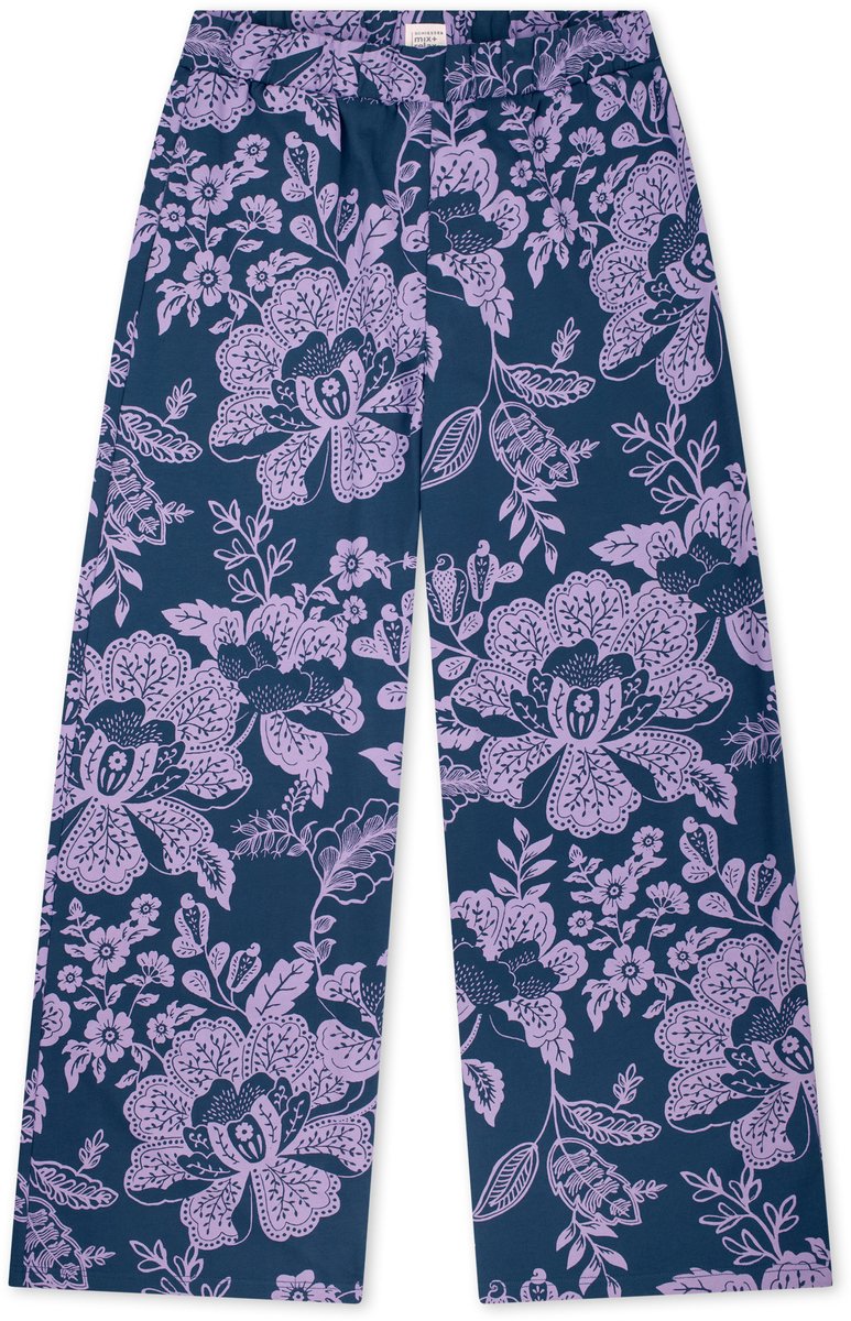 Hose lang Heavy Single Jersey Blumen multicolor - Mix+Relax 48