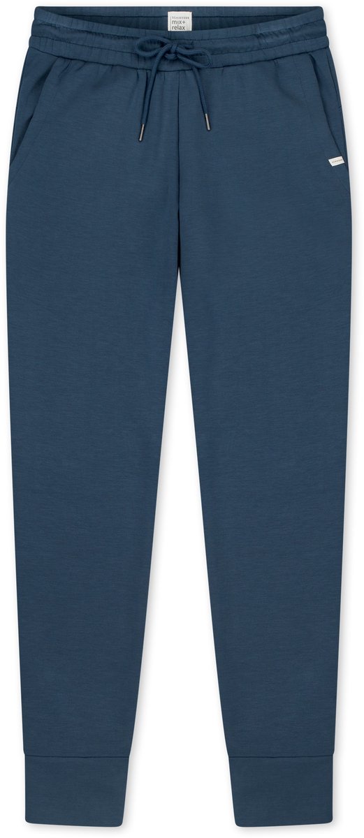 Hose lang Doubleface Bündchen deep blue - Mix+Relax 38