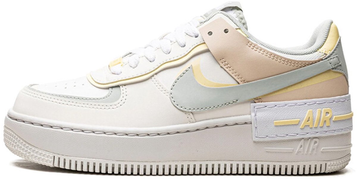 Nike Air Force 1 Shadow Pearl White Citron Tint Damen Sneaker Creme Sail Light-Silver DR7883-101 36.5