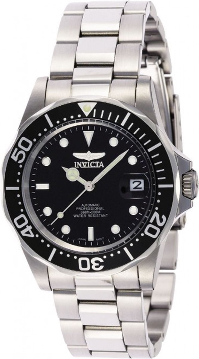 Invicta Automatic Pro Diver 200M Black Dial 8926OB Herrenuhr schwarz