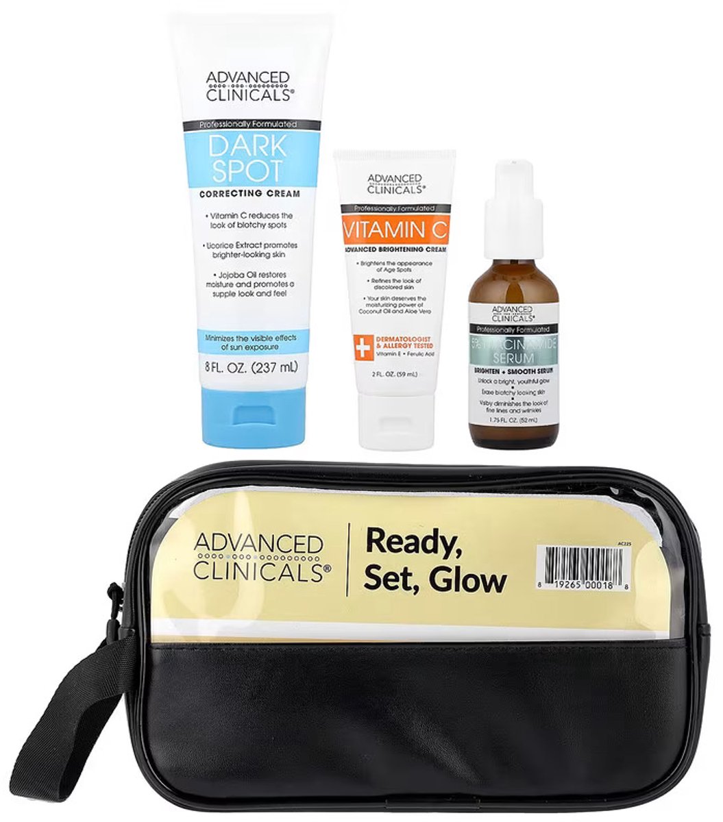 iHerb® Exklusiv, Ready, Set, Glow Daily Bag, 4er-Set