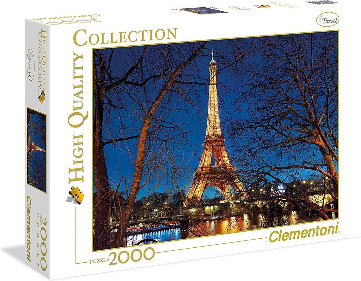 Puzzle 2000 Teile : Eiffelturm beleuchtet
