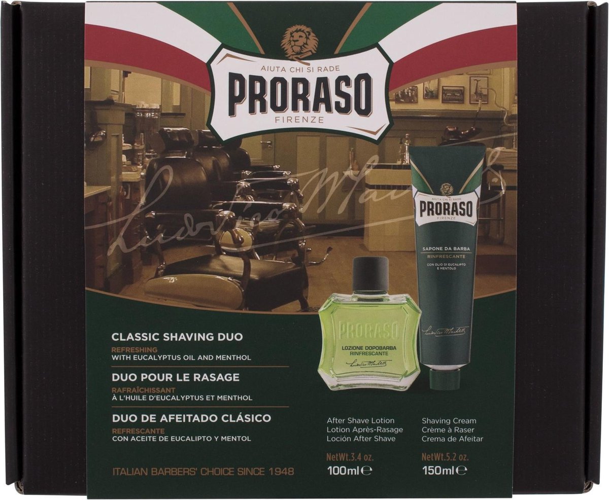 Proraso 100ml Klassisches Rasier-Duo Grün, Aftershave