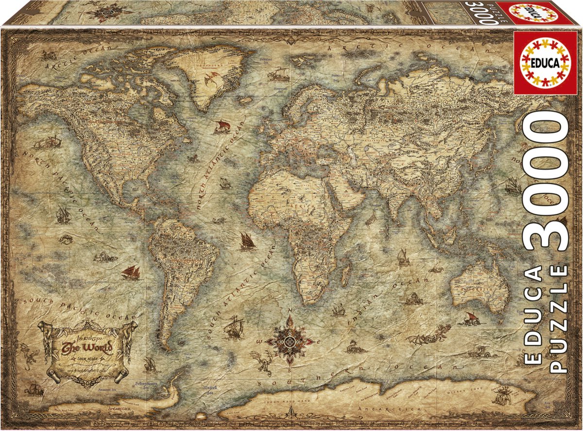 Puzzle mit 3000 Teilen mapamundi Educa