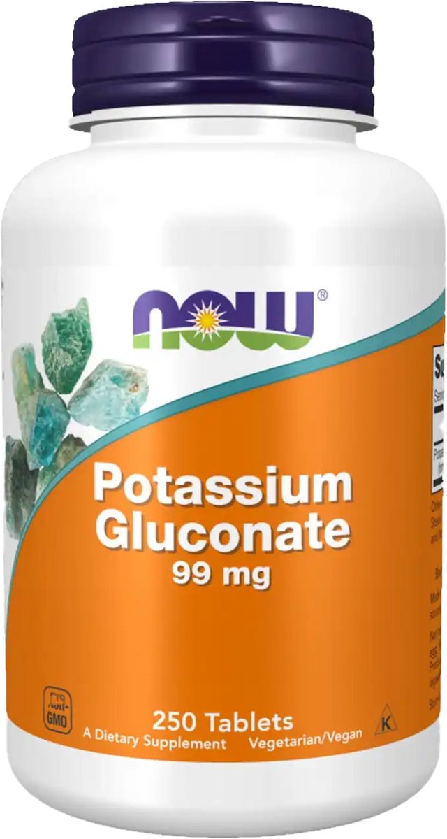 Minerały Potas Now Foods Potas 99 mg (GLUKONIAN POTASU) 250tab