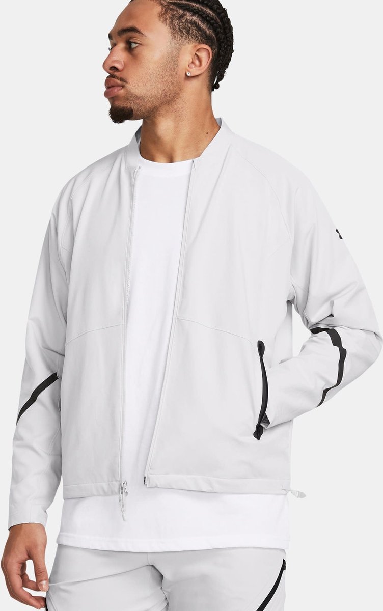 Under Armour Unstoppable Color Block Zip Trainings-Flightjacke Herren Jacke Grau 1377170-014 L