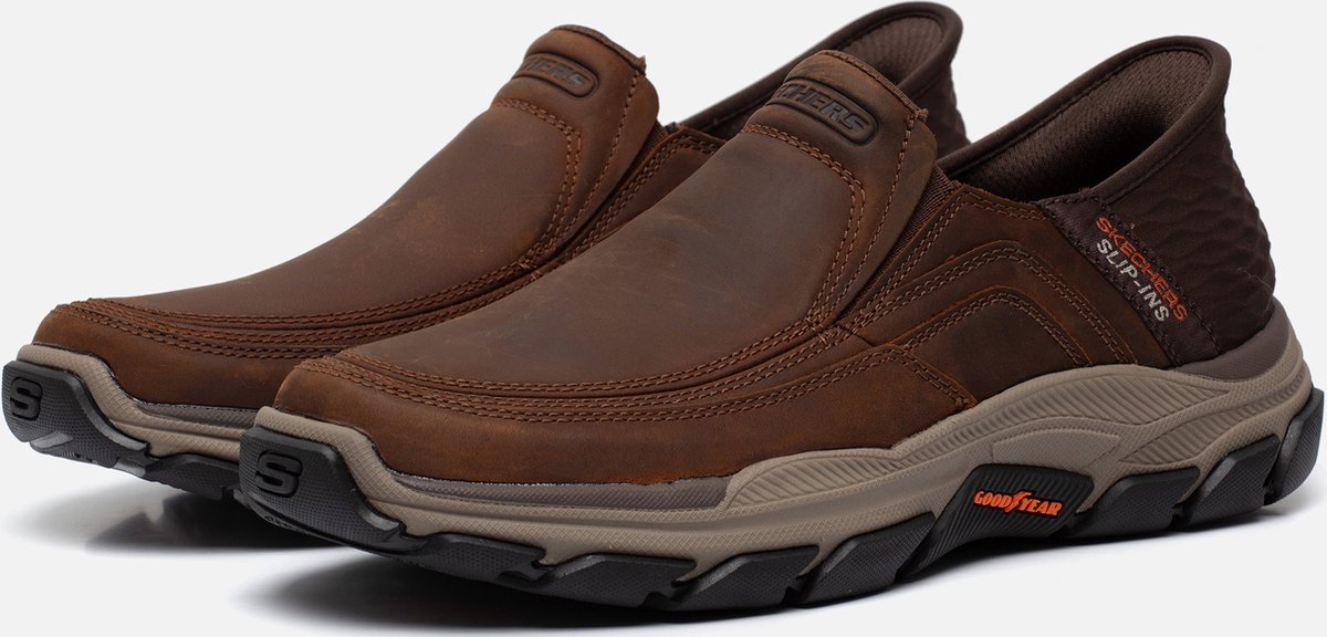 Skechers Slip-Ins Respected - Elgin, braune Herren Sneakers 42 braun
