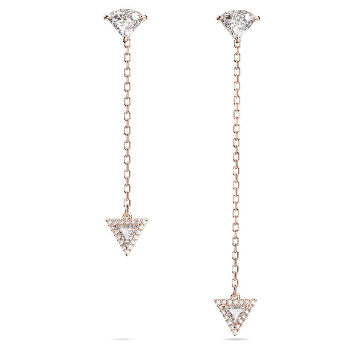 Swarovski Asymmetrische Wassertropfen Stilla Ohrringe Damenohrringe Roségold 5643729 Box (Random Color)