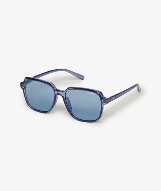 Superdry Damen Übergroße Eckige Sonnenbrille Blue - Größe: 1Größe