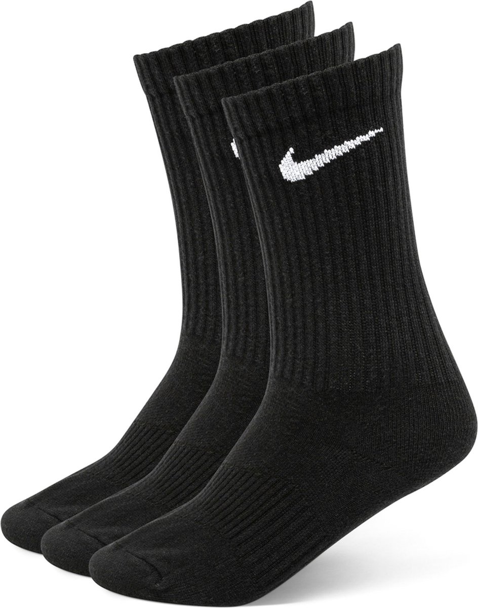 Nike Crew Socks Unisex Kombi-Set Schwarz SX7664-010 M