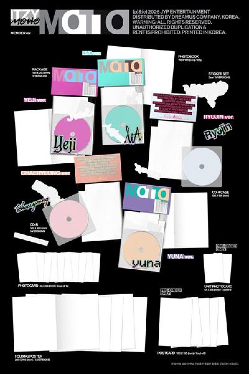 [VORBESTELLUNG] ITZY – Motto MEMBER Version Random 2pcs