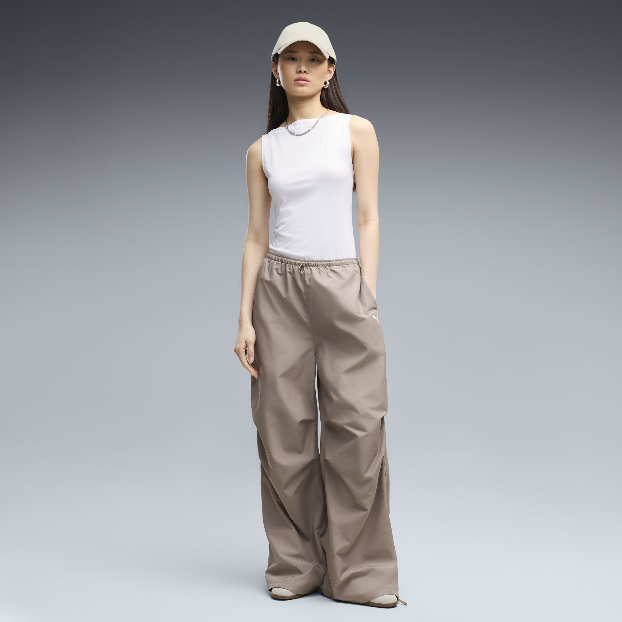 PUMA Wardrobe Essentials Gewebte Parachute-Hose Damen, Kleidung, , M