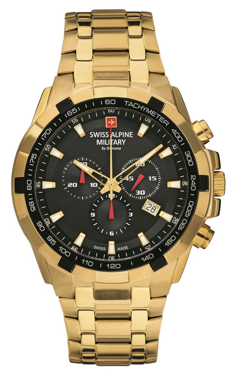 Swiss Alpine Military 7043.9117 Chronograph Herrenuhr 46mm 10ATM