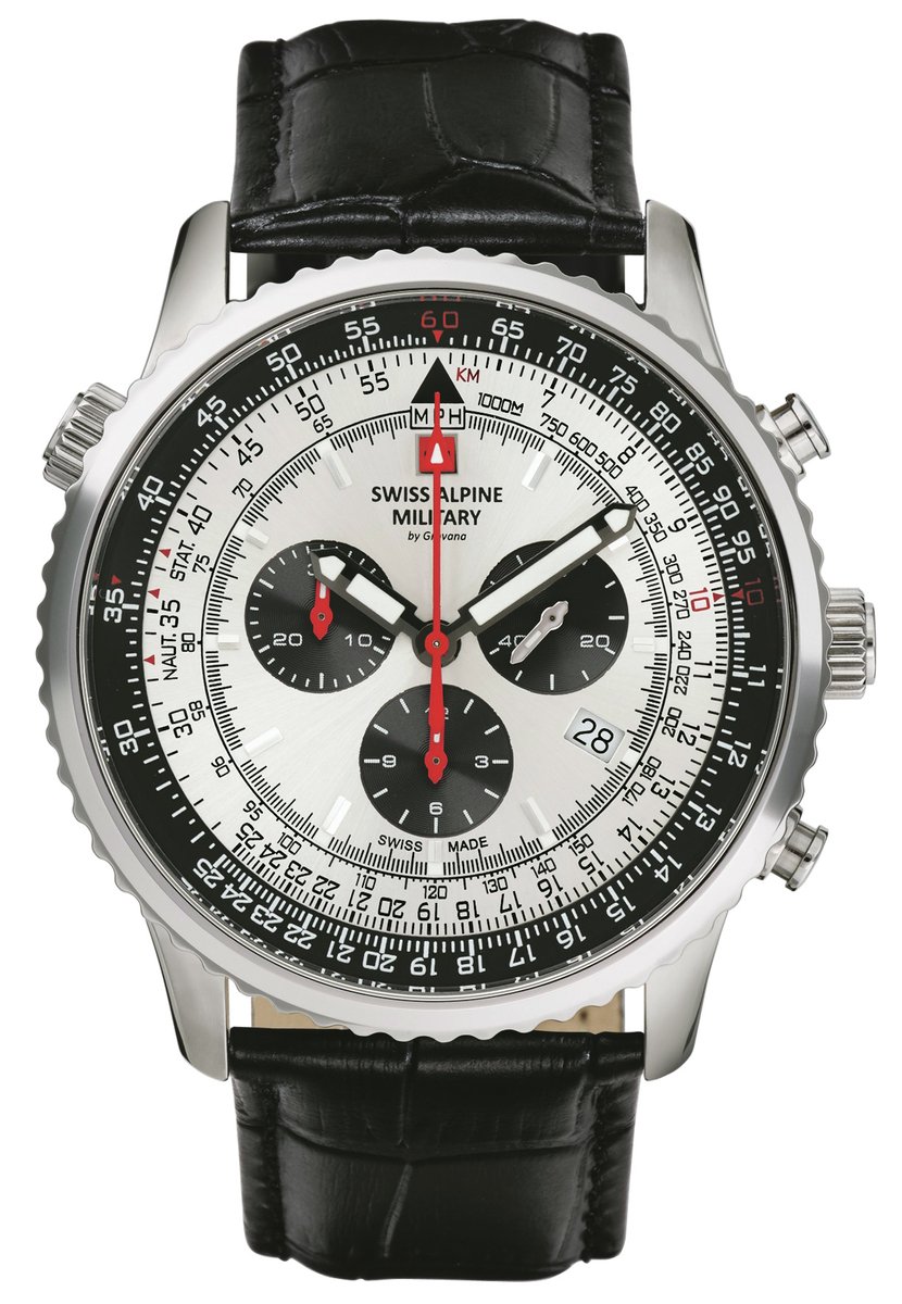 Swiss Alpine Military 7078.9538 Chronograph Herrenuhr 45mm 10ATM