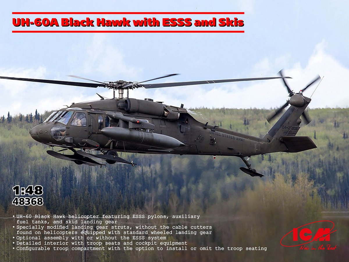 UH-60A Black Hawk with ESSS and Skis