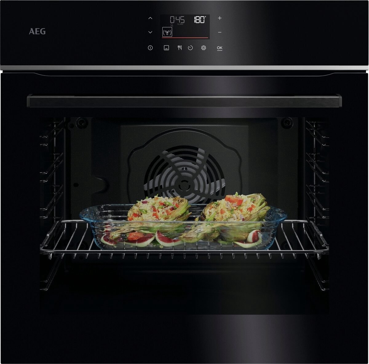 AEG 5000 SurroundCook® / Einbaubackofen / Pyrolytische Selbstreinigung / Schwarz TU5PB41ZPB