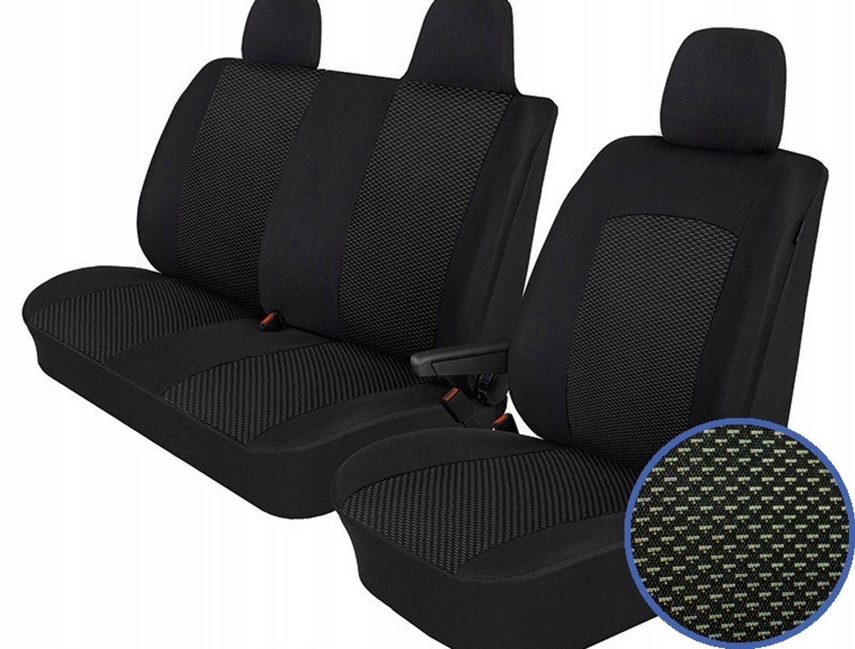 Sitzbezüge Ford Transit Mk8 2014-2024 7 Personen Doppelkabine Bank
