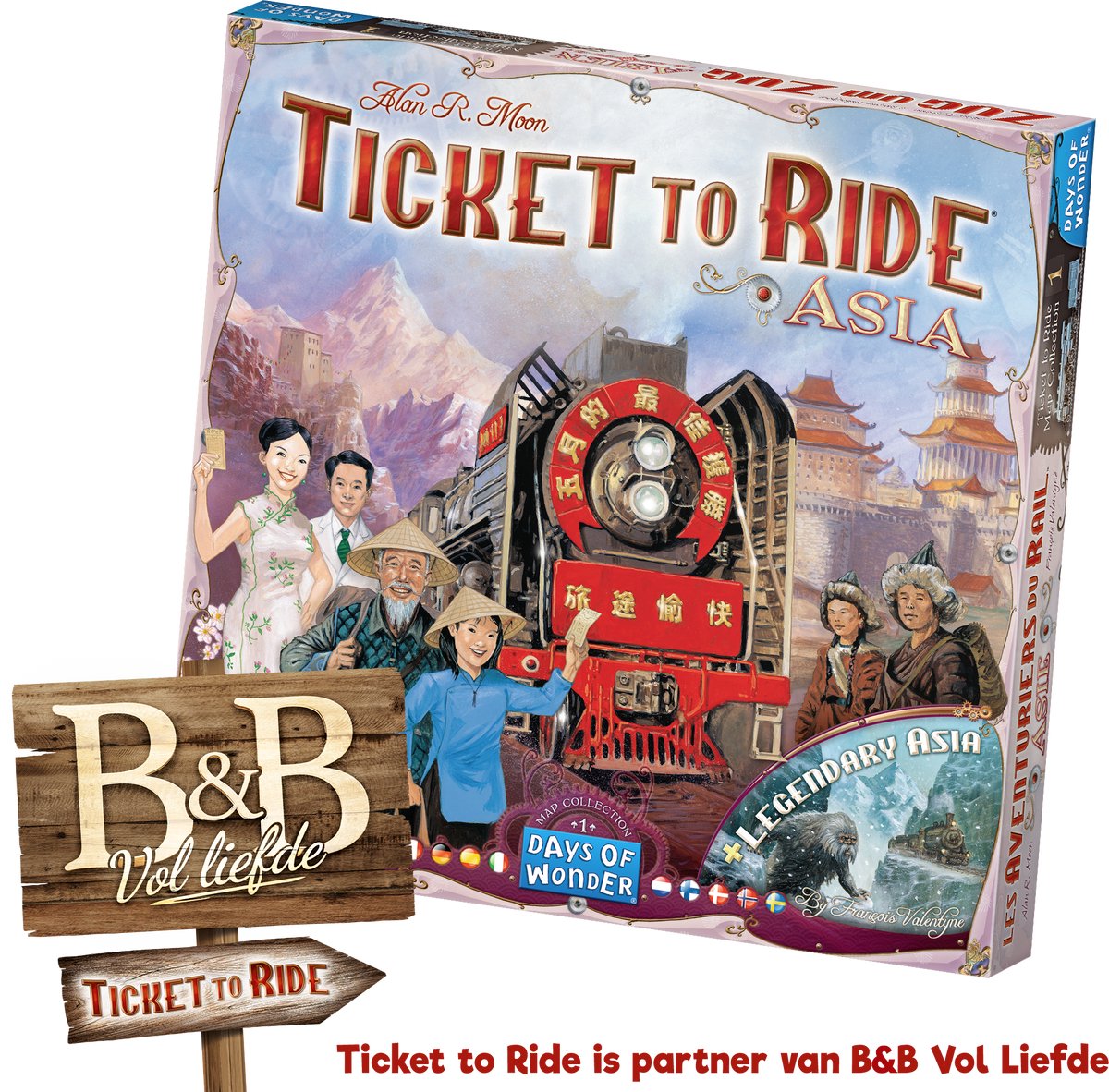 Gesellschaftsspiele Days of Wonder Les Aventuriers du Rail : Asie