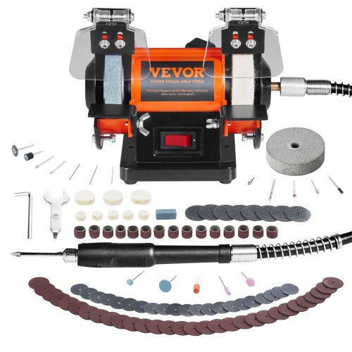 VEVOR Jewelry Polisher Buffer Bench Grinder Polishing Machine