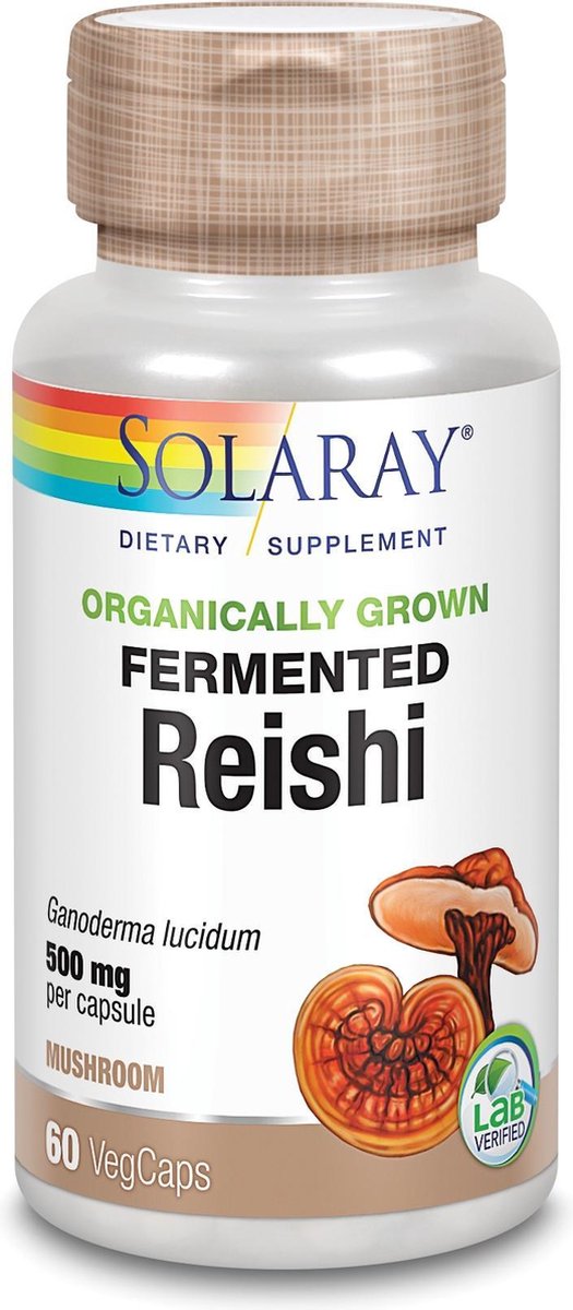 Solaray Fermanted Reishi 500mg 60 VegCaps