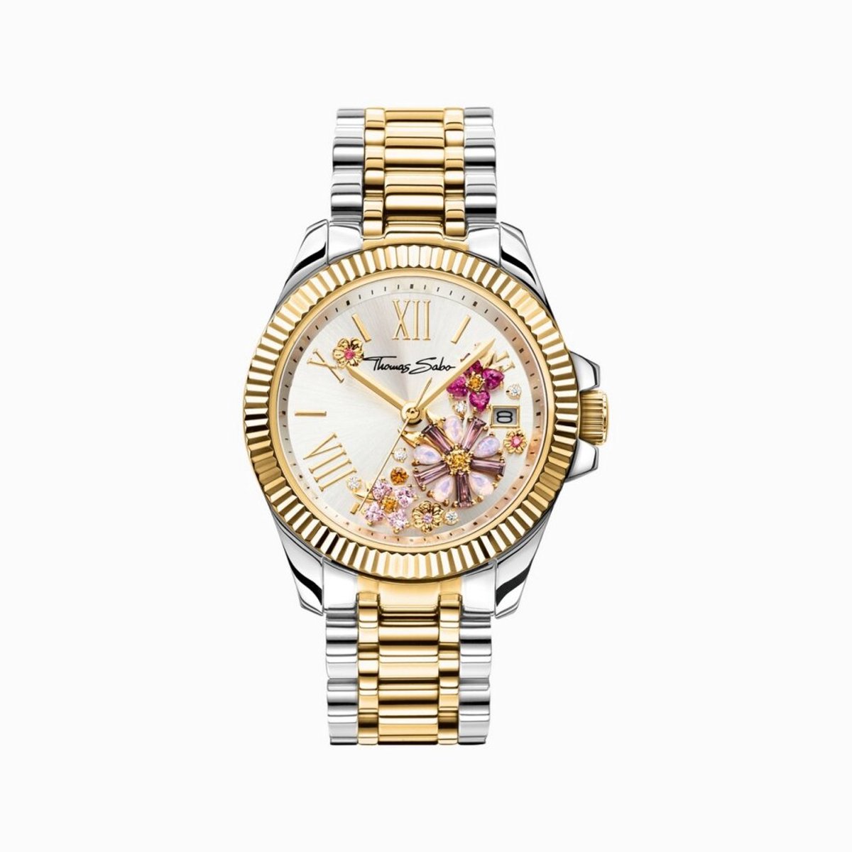 Thomas Sabo WA0382-291-201 Damenuhr Blumen 33mm 5ATM
