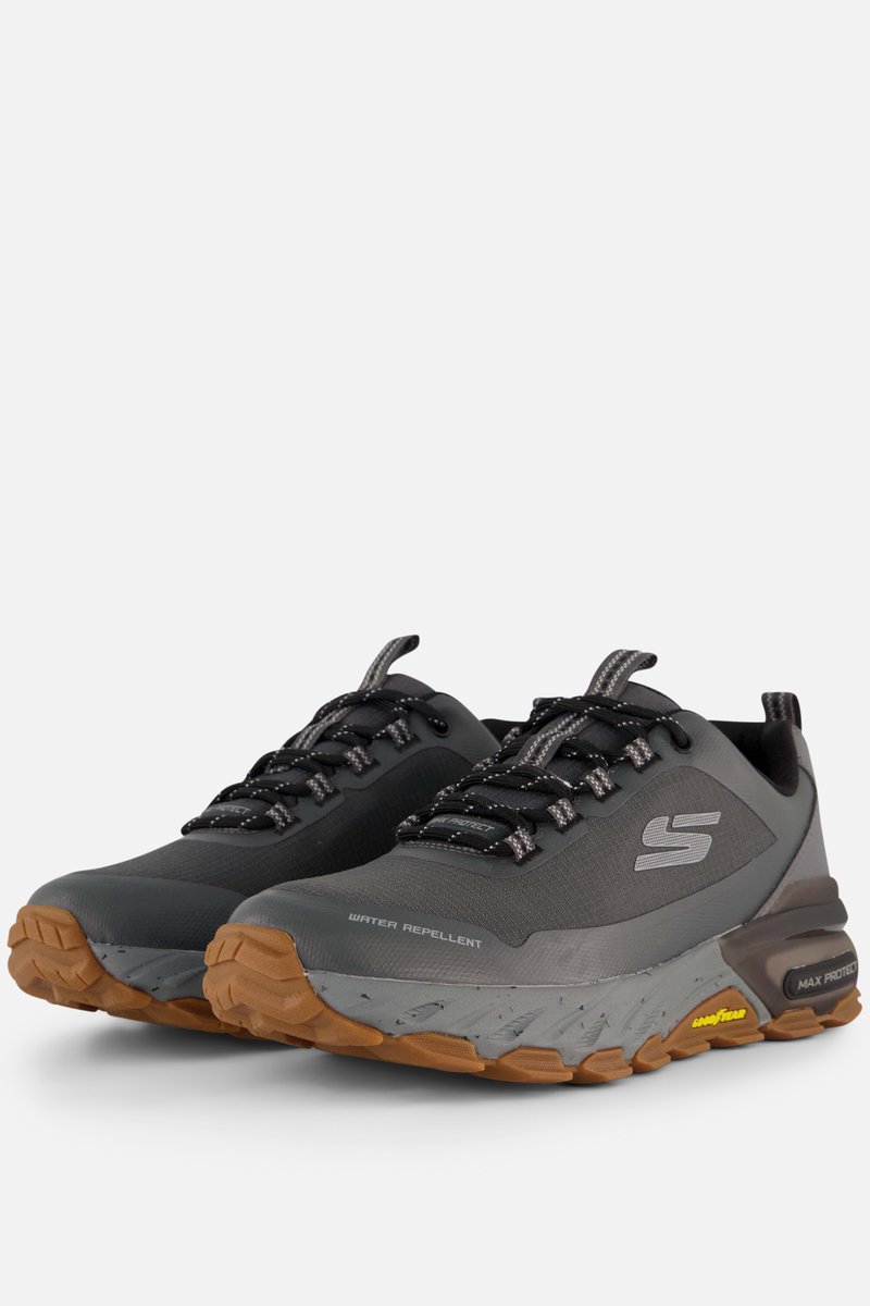 Skechers Max Protect - Promote Track, Herren graue Sneaker 42