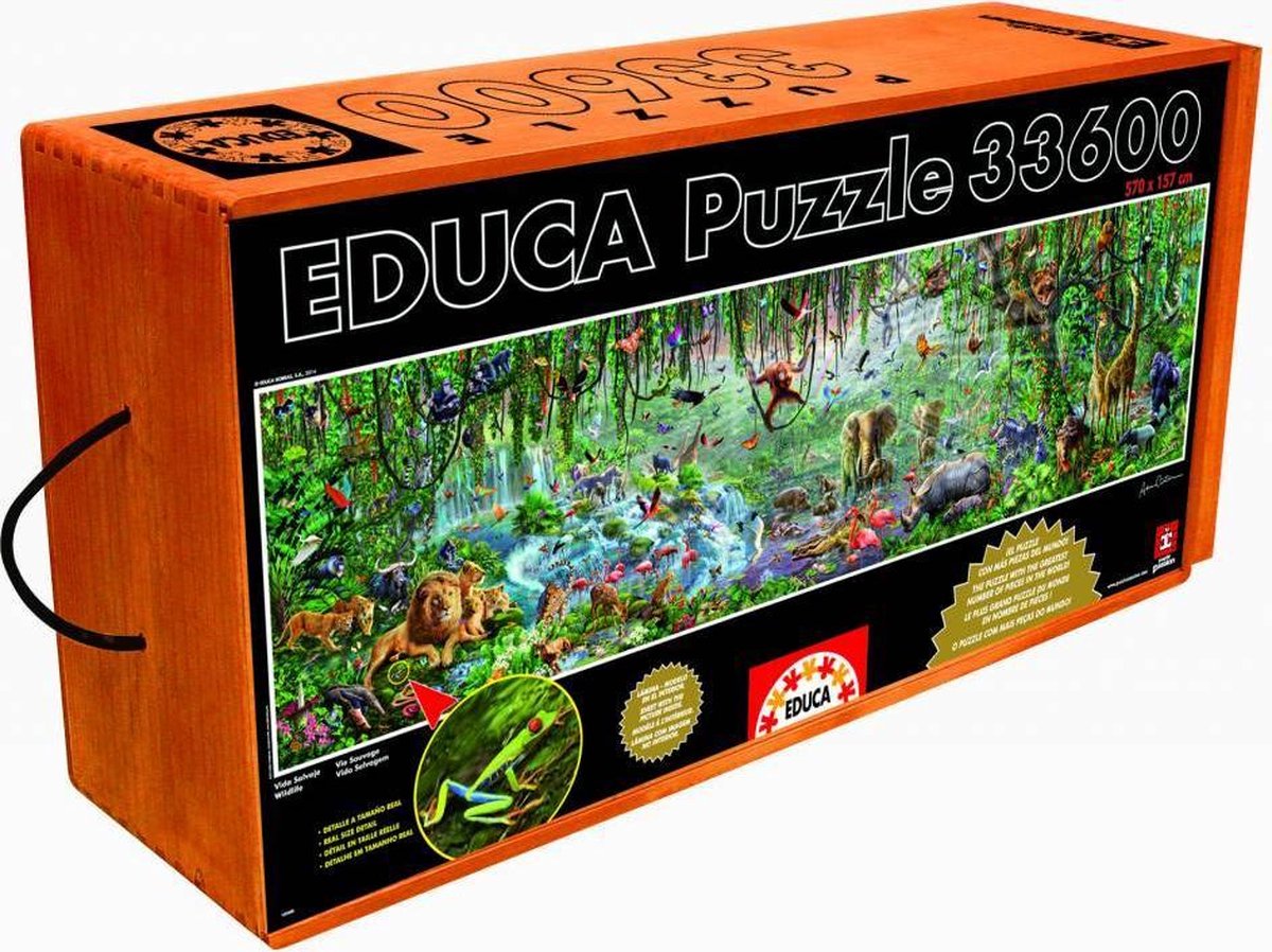 Puzzle mit 33600 Teilen Educa Vida Salvaje
