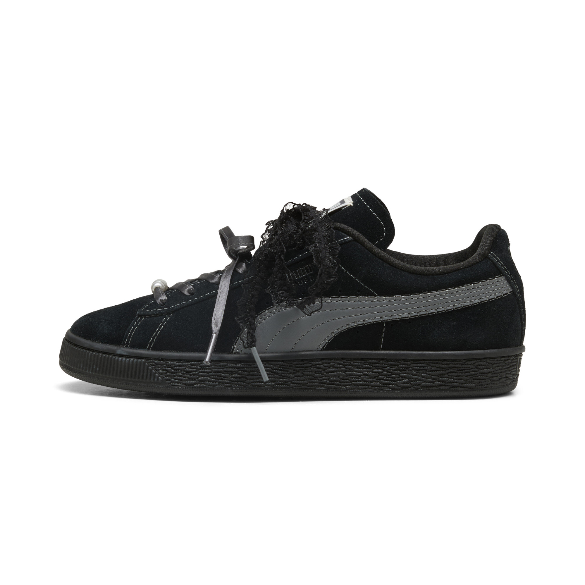 PUMA Suede Bloom Sneakers Damen, Schuhe, Schwarz, 37