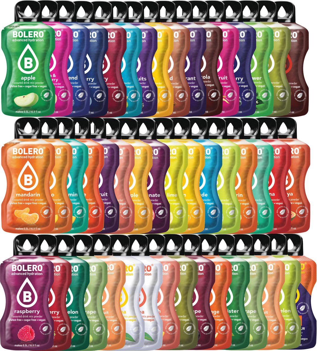 Wielopak Bolero Isotonic Mix Pakiet Sticks 48x3g