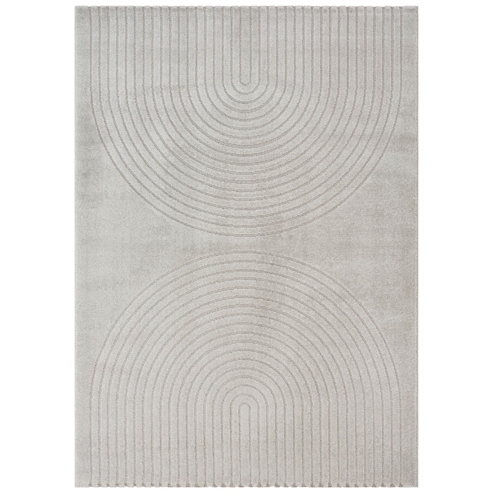 Teppich - 140x200 cm - gewebt - Grau mit Muster - Eclipse - Nordstrand Home