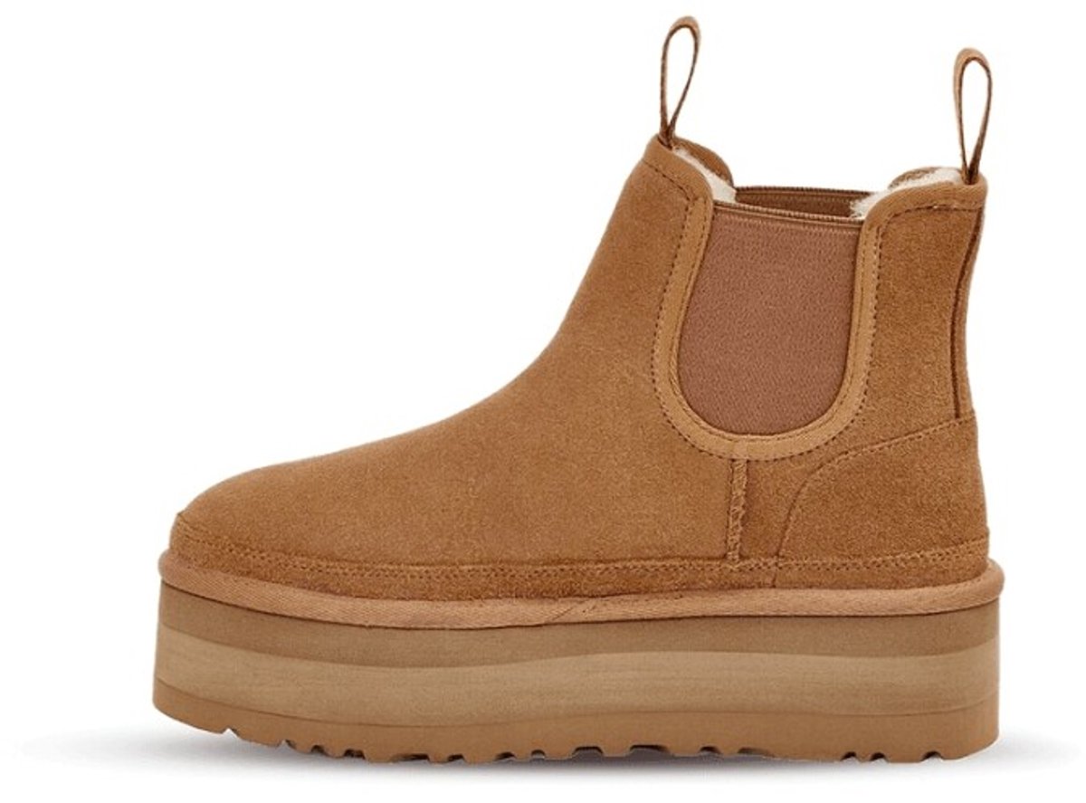 UGG Neumel Platform Chelsea Boot Kastanie Damen Sneaker Braun 1134526-CHE 43