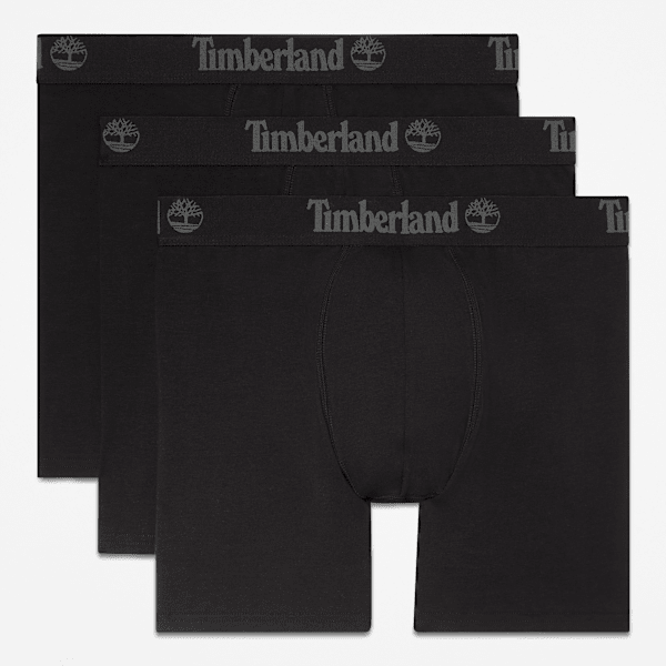 Timberland - Confezione da 3 Trunk Basic da Uomo in nero, Uomo, nero, Taglia: XL