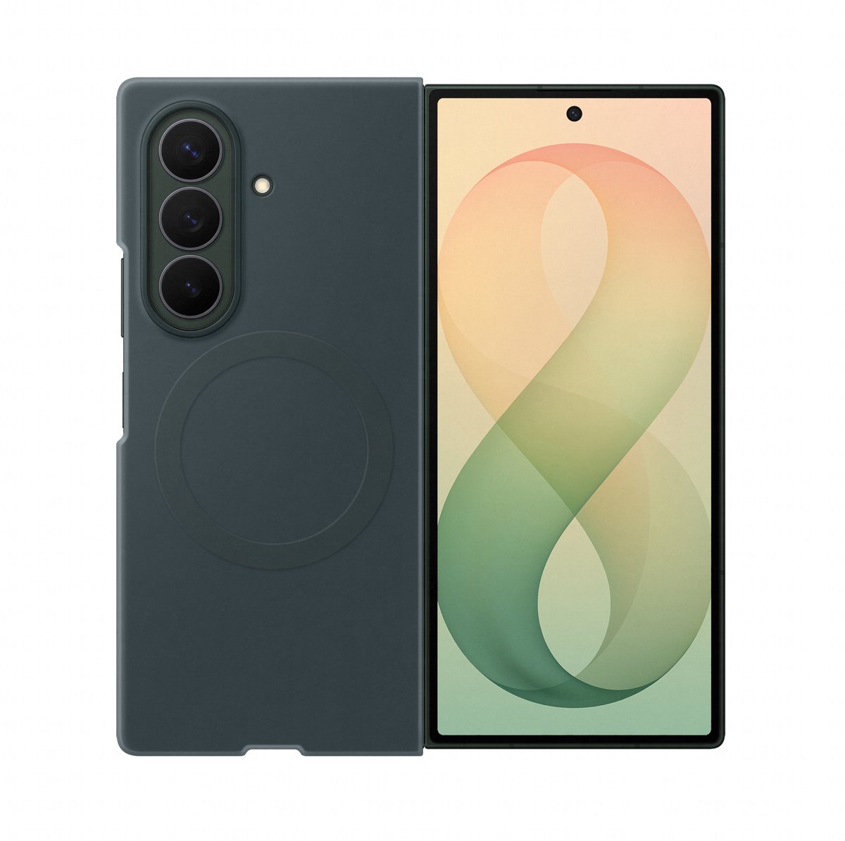 Samsung Samsung Silicone Magnet Case für Galaxy Fold8 Ultra green