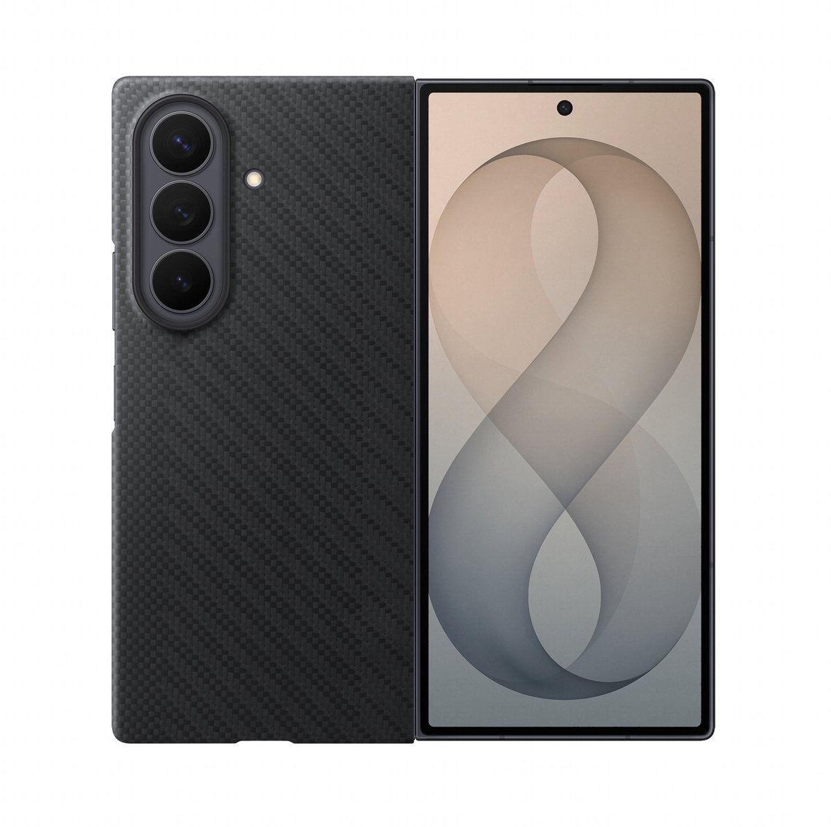 Samsung Samsung Carbon Magnet Case für Galaxy Fold8 Ultra Black