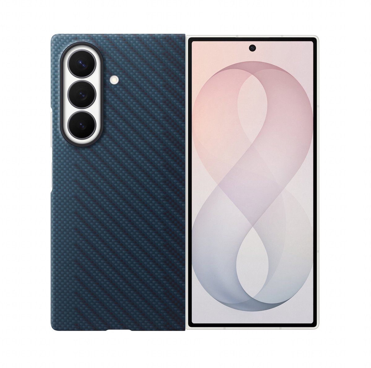 Samsung Samsung Carbon Magnet Case für Galaxy Fold8 Ultra Navy