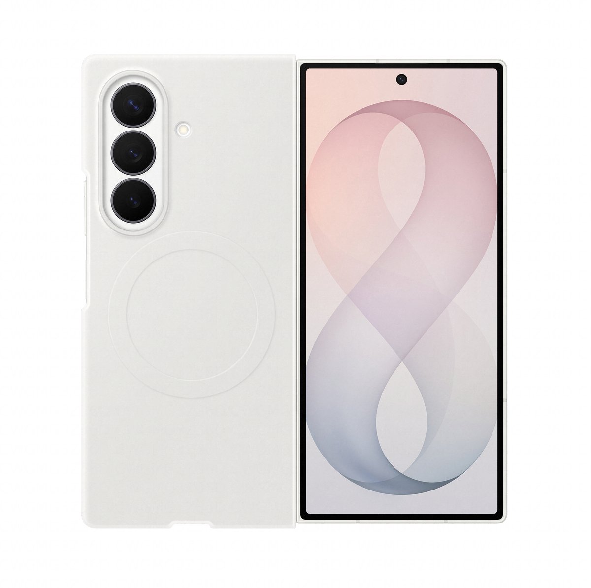 Samsung Samsung Silicone Magnet Case für Galaxy Fold8 Ultra White