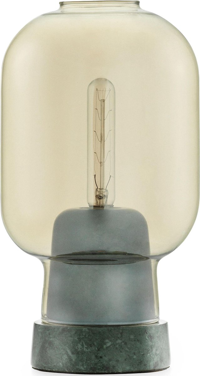 Amp Tischleuchte Gold/Grün - Normann Copenhagen - Wohnzimmer - Glas
