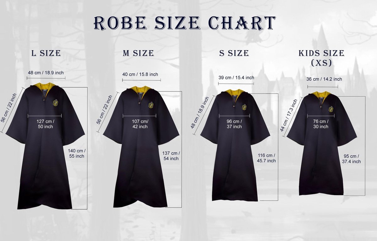 Kostüm Kleid eines Zauberers - hufflepuff Cinereplicas Harry Potter