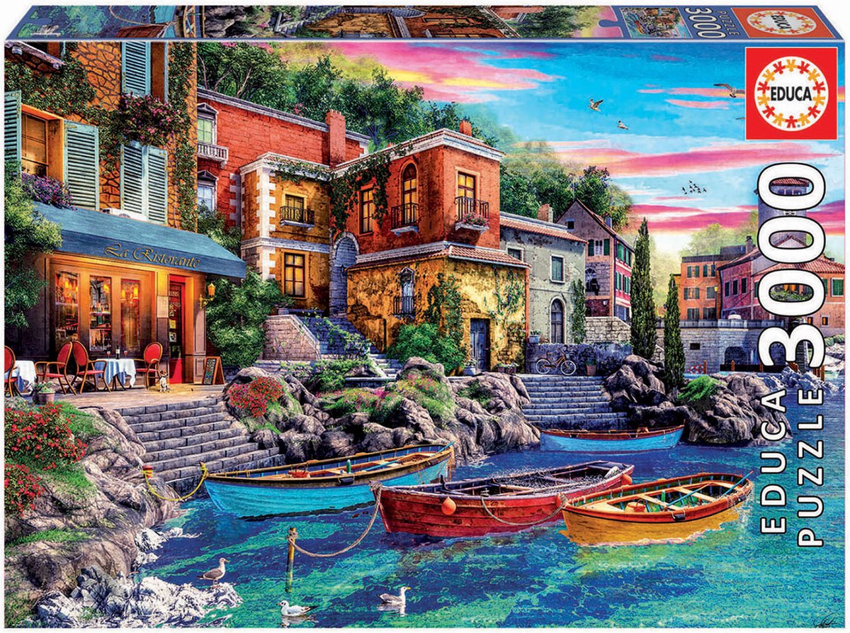 3000 Teile Puzzle Educa Puesta Sol Como