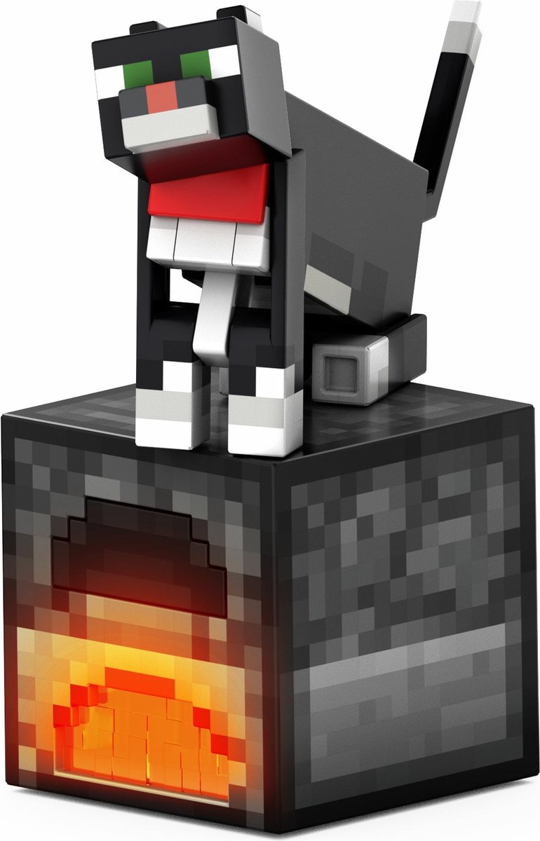 Figurine Mattel Minecraft Diamond Level Tuxedo Cat