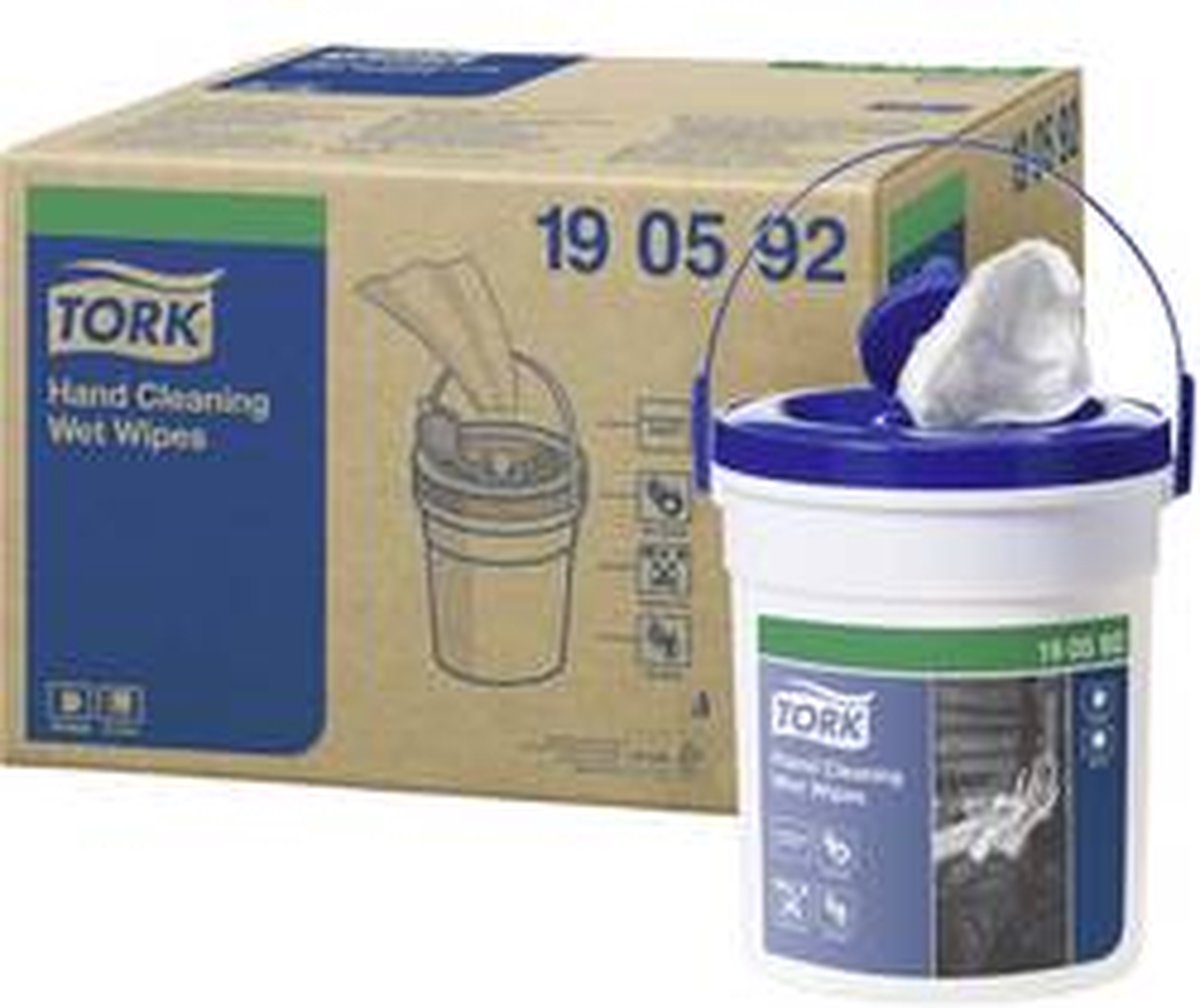 4 x Tork Spezial-Handreinigungstücher Premium Spendereimer 1-lagig 27x