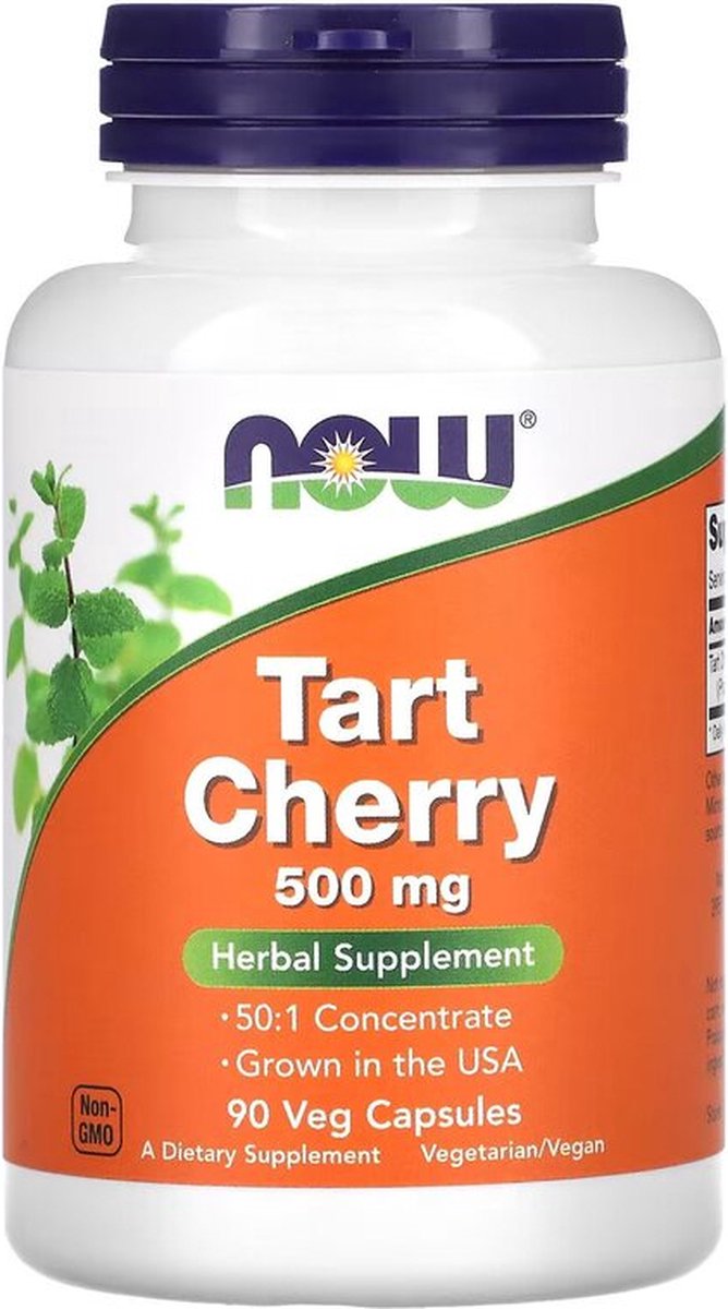 Antyoksydanty NOW Tart Cherry 500mg 90vcaps