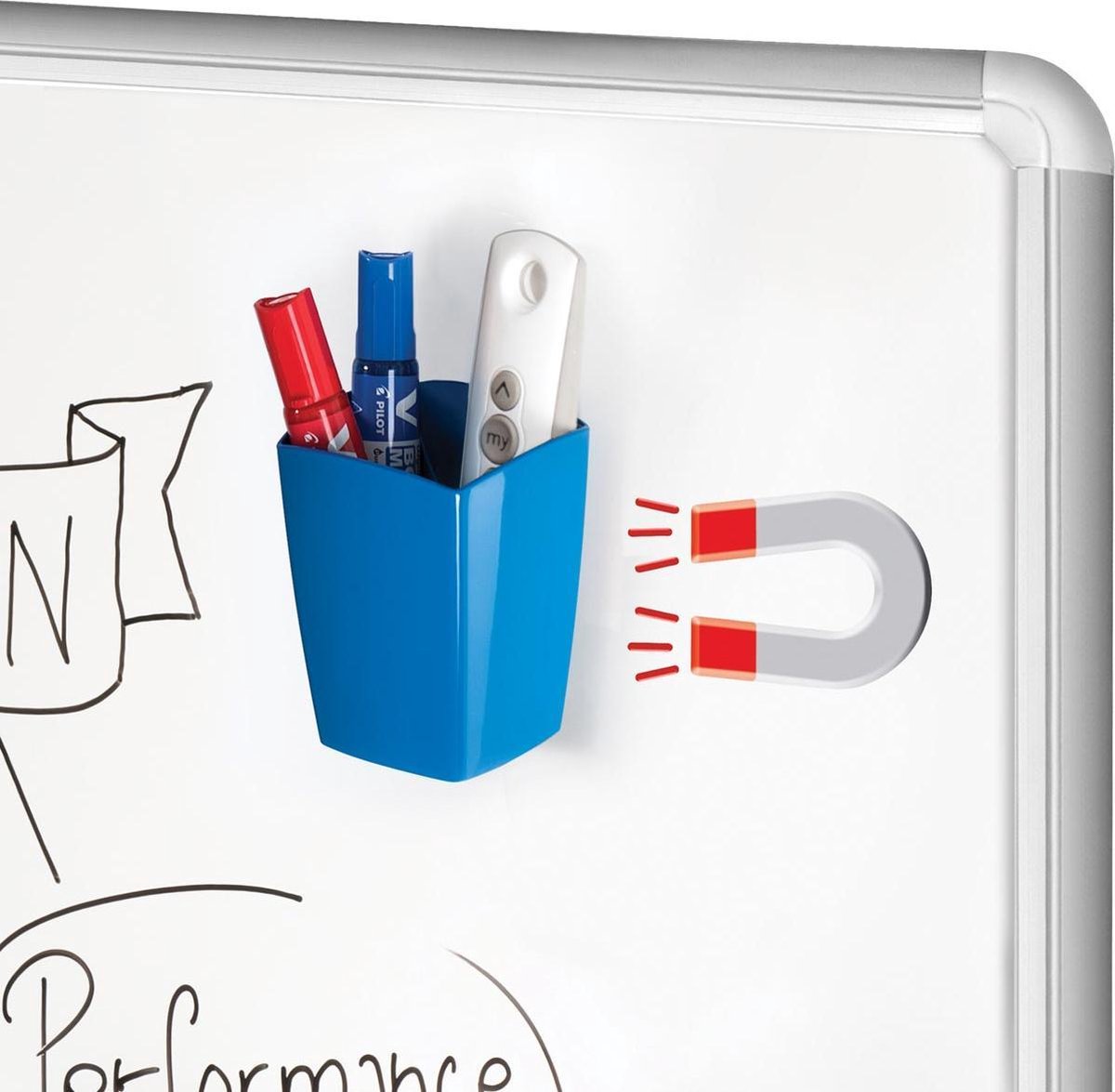 12 x CEP Stifteköcher magnetisch blau