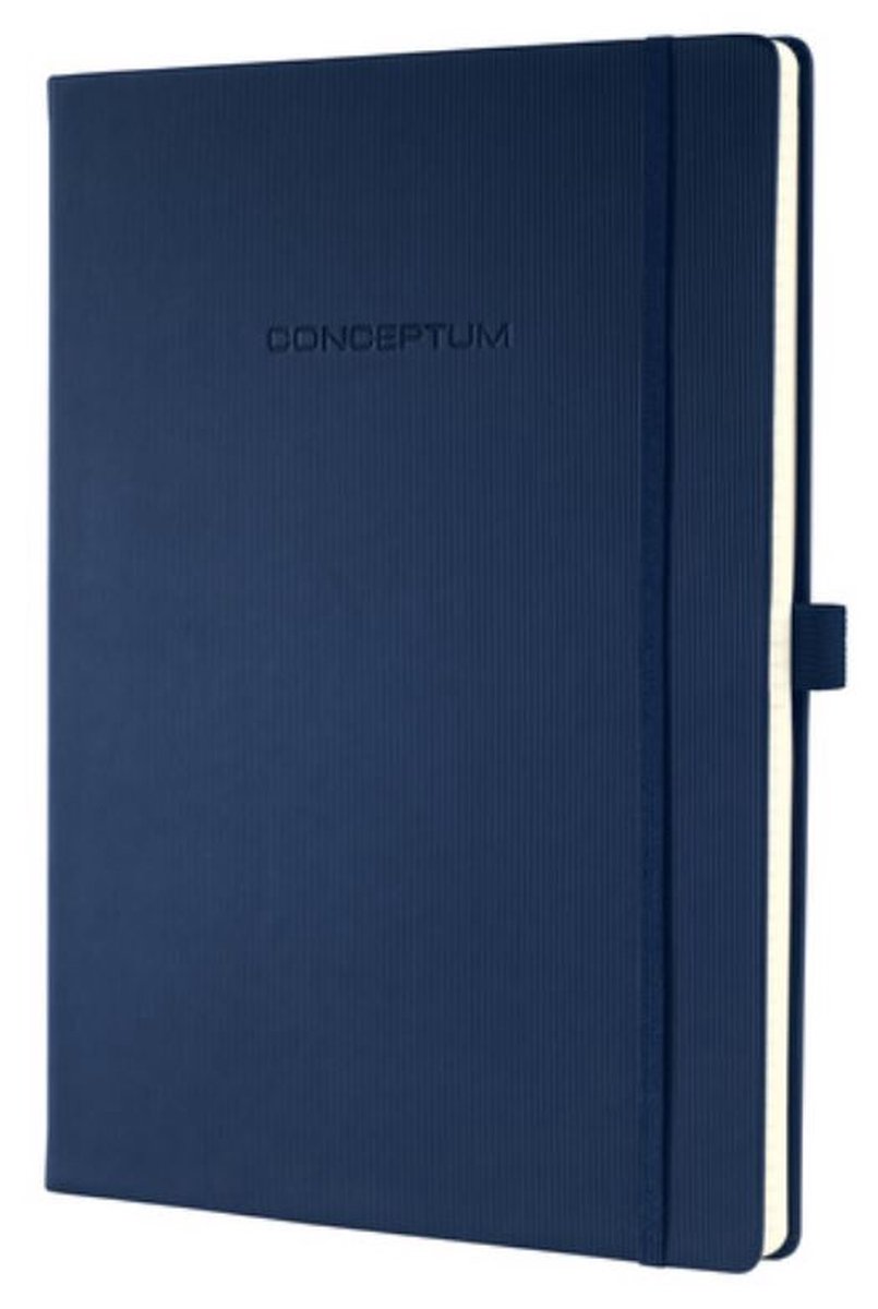 3 x Sigel Notizbuch Conceptum A4 194 Seiten Hardcover liniert 80g midn