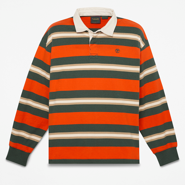 Timberland - Polo Rugby a Maniche Lunghe da Uomo in arancione, Uomo, arancione, Taglia: M